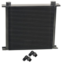 Derale 53480 - 34 Row Series 10000 Stack Plate Fluid Cooler, 90 degree swivel -10AN
