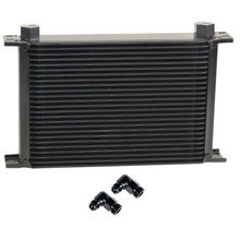 Derale 52588 - 25 Row Series 10000 Stack Plate Fluid Cooler, 90 degree swivel -8AN