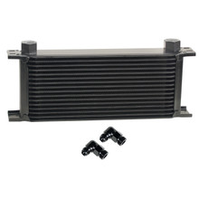 Derale 51688 - 16 Row Series 10000 Stack Plate Oil Fluid Cooler, 90 degree swivel -8AN