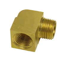 Derale 98344 - 1/2" NPT Female x 1/2" NPT Male 90° Fitting, Each