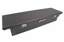 DEE ZEE DZ8170LTB - Deezee Universal Tool Box - Red Crossover - Single Lid Black BT (Low/Txt Blk)