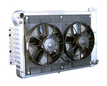 Dewitts Radiator 32-4139022M - Radiator w/Fans Camaro 67-69 BBC Man Trans Raw