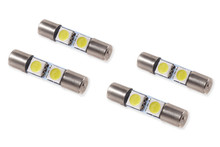 Diode Dynamics DD0049Q - 28mm SMF2 LED Bulb Cool White Set of 4