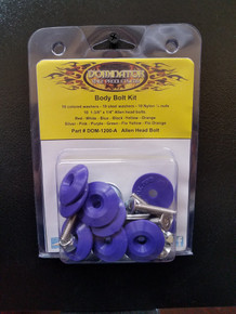 Dominator Racing 1200-A-PU - Body Bolt Kit Purple Allen Head