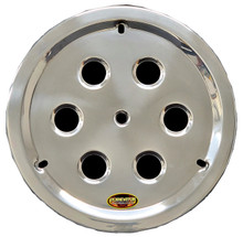 Dominator Racing 1032-B-POL - Wheel Cover Hole Vent Alum Bolt 15in Polished