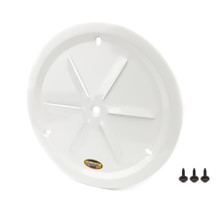 Dominator Racing 1031-B-WH - Wheel Cover Louver Vent Alum Bolt 15in White