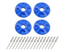 Dominator Racing 1202-BL - Scuff Plate Plastic 4pk Blue