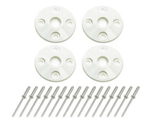 Dominator Racing 1202-WH - Scuff Plate Plastic 4pk White