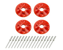 Dominator Racing 1202-RD - Scuff Plate Plastic 4pk Red