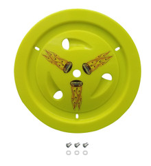 Dominator Racing 1013-D-FLOYE - Wheel Cover Dzus-On Fluo Yellow