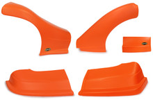 Dominator Racing 2300-FLO-OR - Dominator Late Model Nose Kit Flou Orange