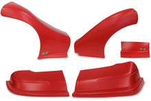 Dominator Racing 2300-RD - Dominator Late Model Nose Kit Red