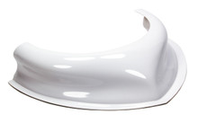 Dominator Racing 507-WH - Hood Scoop - Dominator - Dirt - 3.5 in Height - Curved Front - Plastic - White - Each