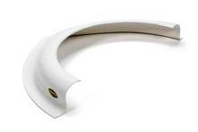 Dominator Racing 506-WH - Hood Scoop - Dominator - Dirt - 2.5 in Height - Curved Front - Plastic - White - Each