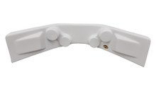 Dominator Racing 910-WH - Dash Panel Curved White 30in w x 12in d x 6.5in