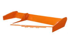 Dominator Racing 915-OR - Spoiler 8in Tall x 72in Orange 2pc