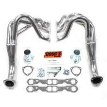 Doug's Headers D329 - 1 3/4" 4-Tube Full Length Fenderwell Header Chevy II Small Block Chevrolet 62-67 Metallic Ceramic Coating