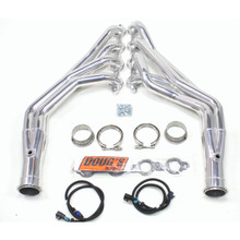 Doug's Headers D3348-B - Doug's Long Tube Header 63-72 Chevy C-10 4.8-6.2L LS Engine Swap 1 7/8" Primary 3" Collector Black Hi Temp Coated