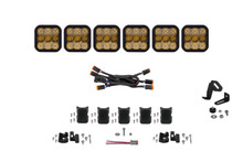 Diode Dynamics DD7245 - SS5 Pro Universal CrossLink 6-Pod Lightbar Yellow Combo