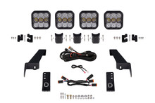 Diode Dynamics DD7268 - Jeep JL SS5 4-Pod CrossLink Grille Lightbar Kit Pro White Combo