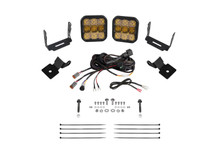 Diode Dynamics DD7853 - Stage Series SS5 A-Pillar Pod Kit for 2014-2018 Polaris RZR XP, Pro Yellow Combo