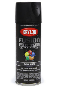 Duplicolor Paint 2732 - Paint Satin Black 12oz Krylon Fusion