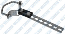 Dynomax 36272 - Exhaust Hanger - Clamp-On - Adjustable - 1.5 to 2.5 in Pipe - 0.375 in Mounting Holes - 10.5 in Long - Steel - Natural - Universal - Each