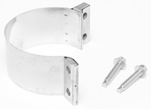 Dynomax 33228 - Exhaust Clamp - Band Clamp - 2 in Diameter - 3 in Wide Band - Lap Joint - Stainless - Natural - Each