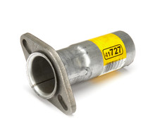Dynomax 41727 - Exhaust Connector - 2 in Ball Flange to 2 in ID - 6 in Long - Steel - Aluminized - Universal - Each
