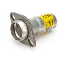 Dynomax 41722 - Exhaust Connector - 2.25 in Ball Flange to 2.25 in ID - 6 in Long - Steel - Aluminized - Universal - Each