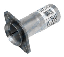 Dynomax 41725 - Exhaust Connector - 2.25 in Ball Flange to 2.25 in ID - 6 in Long - Steel - Aluminized - Universal - Each