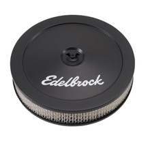 Edelbrock 1203 - Air Cleaner Pro-Flo Series Round Steel Top Paper Element 10In Dia X 3 5In Black