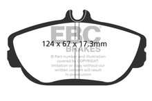 EBC DP21246 - 94-00 Ford Taurus 3.0 Greenstuff Front Brake Pads