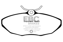 EBC DP21221/2 - Brakes Greenstuff 2000 Series Sport Pads