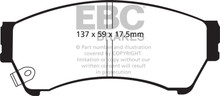 EBC DP21765 - 06-09 Ford Fusion 2.3 Greenstuff Front Brake Pads