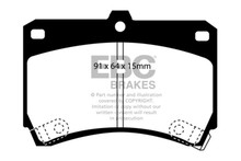 EBC DP2884 - 94-97 Ford Aspire 1.3 manual Greenstuff Front Brake Pads