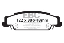 EBC DP31646/2C - 05-08 Pontiac Grand Prix 5.3 Redstuff Rear Brake Pads