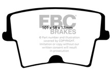 EBC DP31722C - 05-09 Chrysler 300 2.7 Redstuff Rear Brake Pads