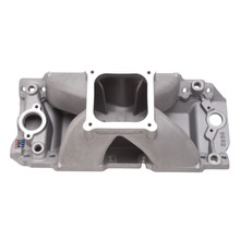 Edelbrock 2896 - Manifold BBC Short Deck Super Victor 565 Conventional Rect Port Heads