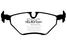 EBC DP31289C - 99-02 BMW Z3 2.5 Redstuff Rear Brake Pads