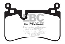 EBC DP31839C - 08-13 Mercedes-Benz C63 AMG (W204) 6.2 Redstuff Rear Brake Pads