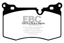 EBC DP31854C - 09-14 Mini Hardtop 1.6 Turbo J.C Works Redstuff Front Brake Pads