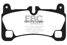 EBC DP31836C - 08-09 Volkswagen Touareg 3.6 (2 holes at bottom of backplate) Redstuff Rear Brake Pads