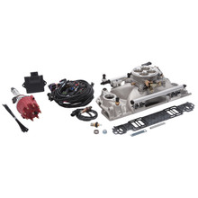 Edelbrock 35760 - Pro Flo 4 Fuel Injection Kit Seq Port SBC 1986&Earlier 550 Max HP 29 LbHr Injectors Satin
