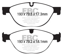 EBC DP32191C - 13+ Jaguar F-Type (Cast Iron Only) 3.0 Supercharged (380) Perf Pkg Redstuff Front Brake Pads