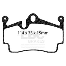 EBC DP31920C - 04-08 Porsche Boxster (Cast Iron Rotors only) 2.7 Redstuff Rear Brake Pads