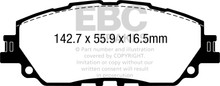EBC DP32378C - 2019+ Lexus ES300H 2.5L Hybrid Redstuff Front Brake Pads