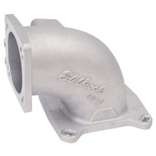 Edelbrock 3849 - High Flow Intake Elbow 95mm Throttle Body to Square-Bore Flange As-Cast Finish
