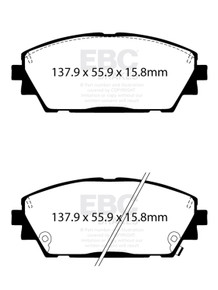 EBC DP32416C - 2019+ Mazda 3 (BP) 2.5L Redstuff Front Brake Pads