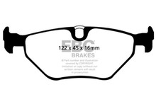 EBC DP41091R - 01-03 BMW 525i 2.5 (E39) Yellowstuff Rear Brake Pads